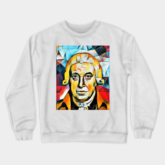 James Watt Abstract Portrait | James Watt Artwork 2 Crewneck Sweatshirt by JustLit